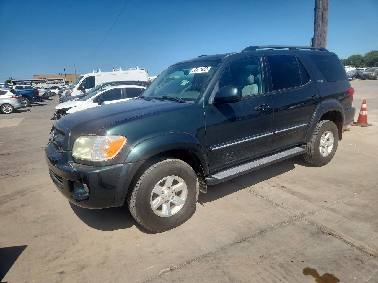 2007 Toyota Sequoia Sr5 Green vin: 5TDBT44A87S286391