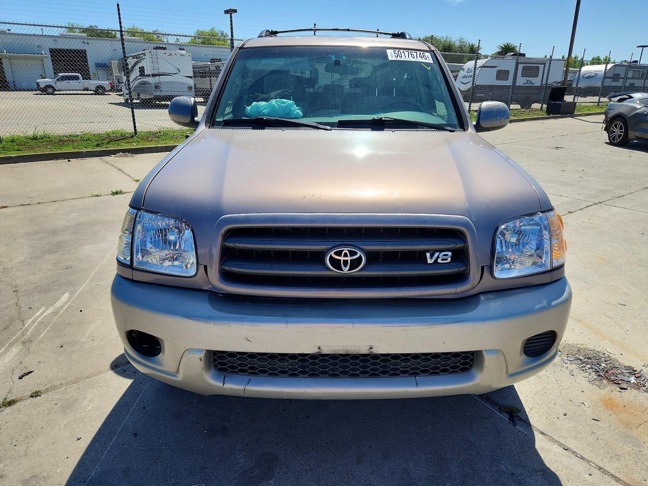 2001 Toyota Sequoia Sr5 Gray vin: 5TDBT44A91S025729
