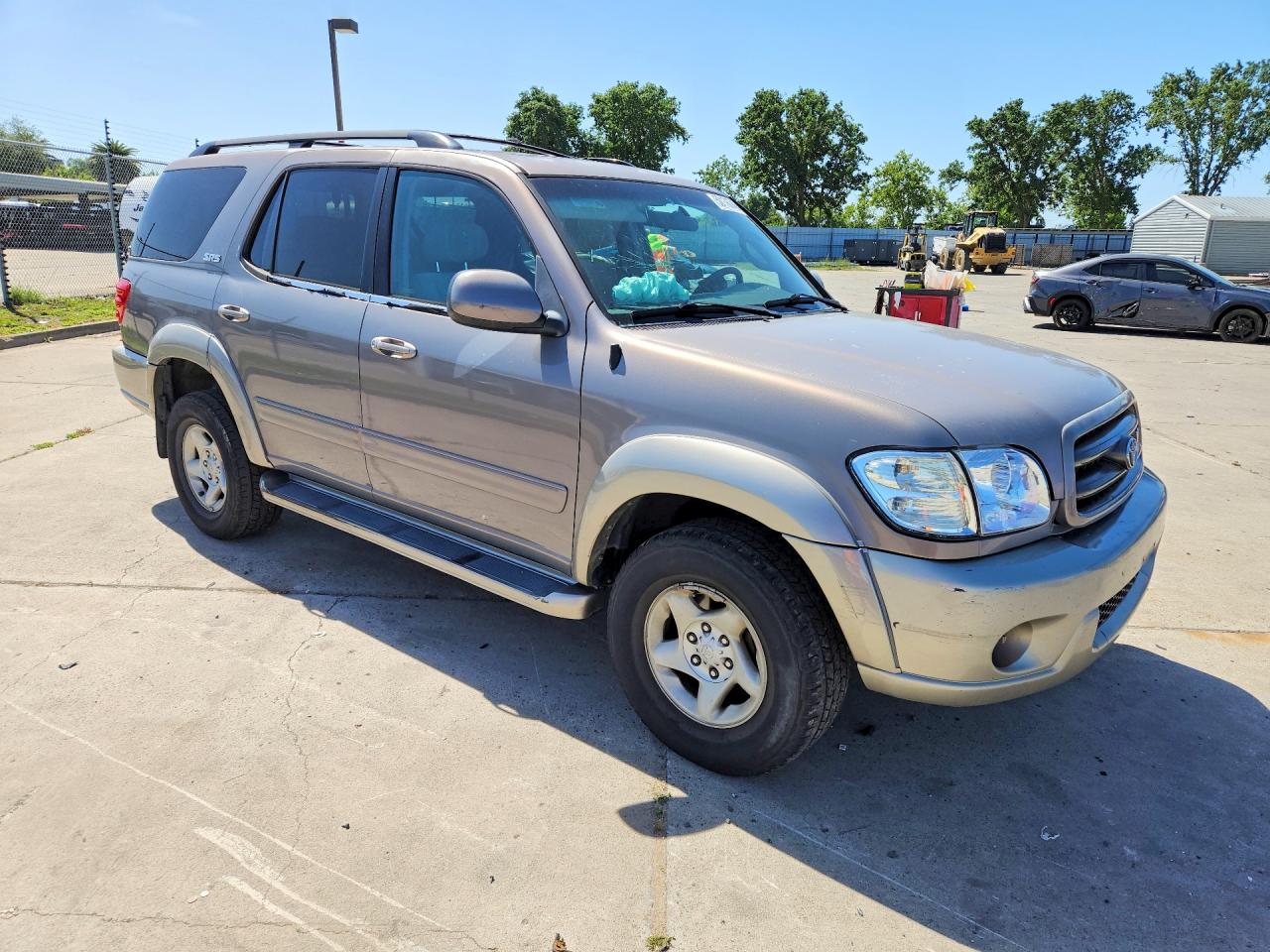 2001 Toyota Sequoia Sr5 Gray vin: 5TDBT44A91S025729