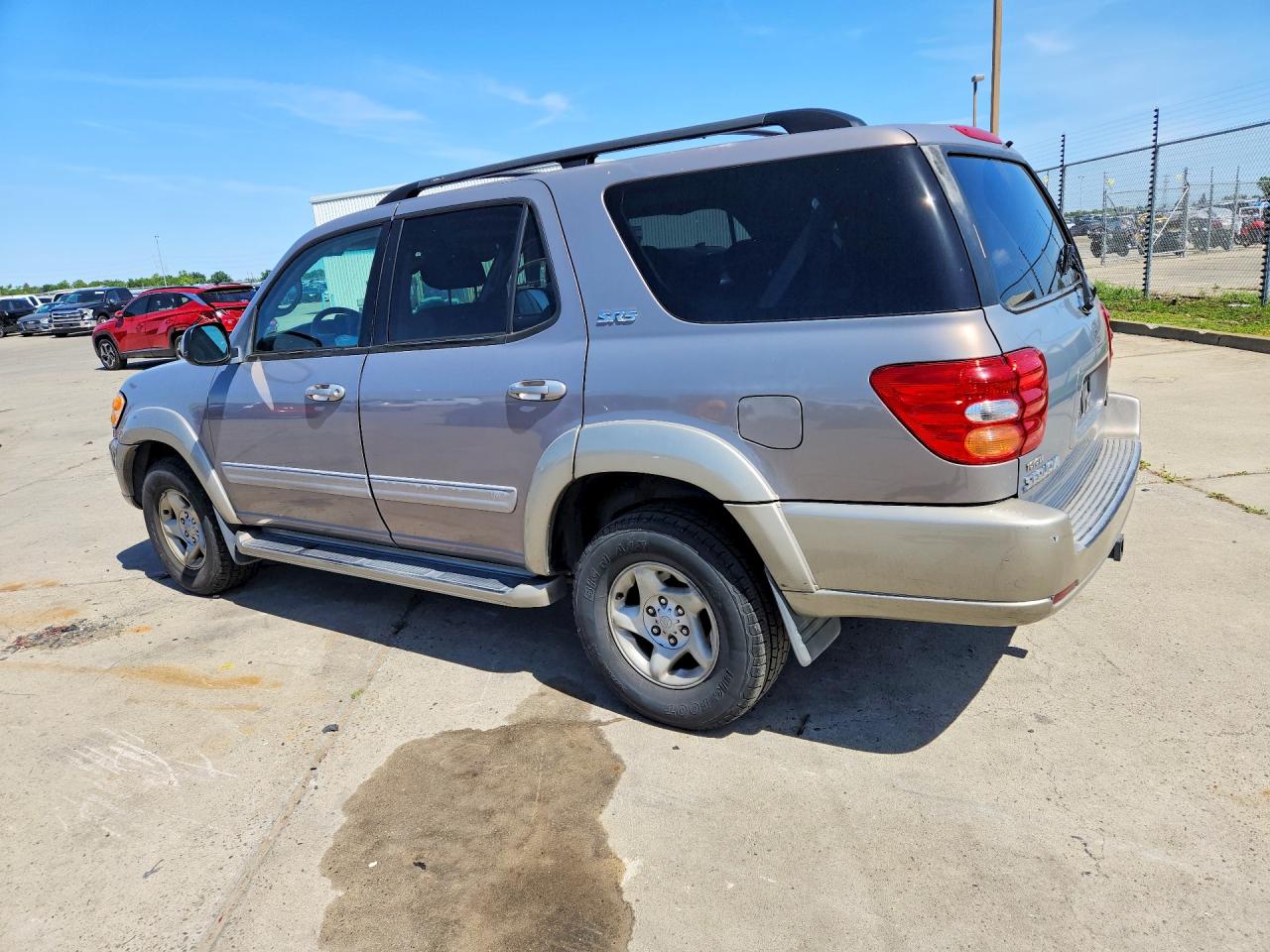2001 Toyota Sequoia Sr5 Gray vin: 5TDBT44A91S025729