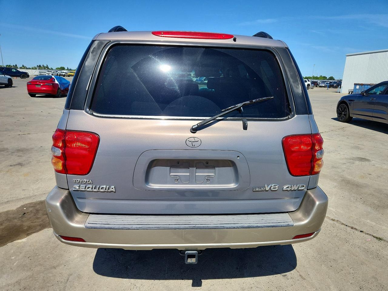 2001 Toyota Sequoia Sr5 Gray vin: 5TDBT44A91S025729