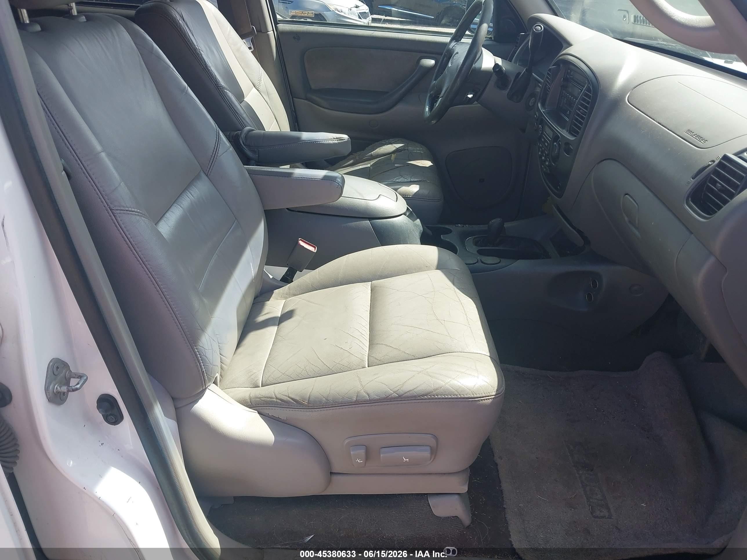 2001 Toyota Sequoia Sr5 V8 White vin: 5TDBT44A91S047200