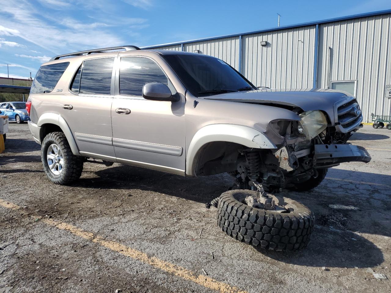 2002 Toyota Sequoia Sr5 Tan vin: 5TDBT44A92S085690