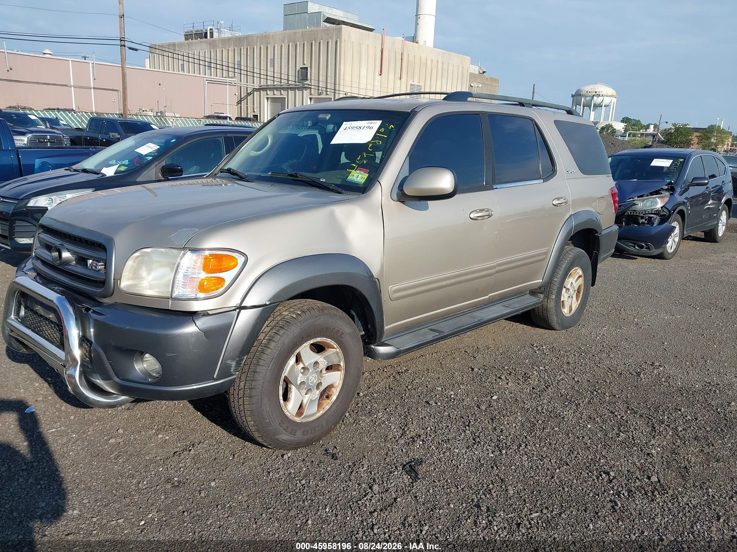 2004 Toyota Sequoia Sr5 V8 Champagne vin: 5TDBT44A94S206916