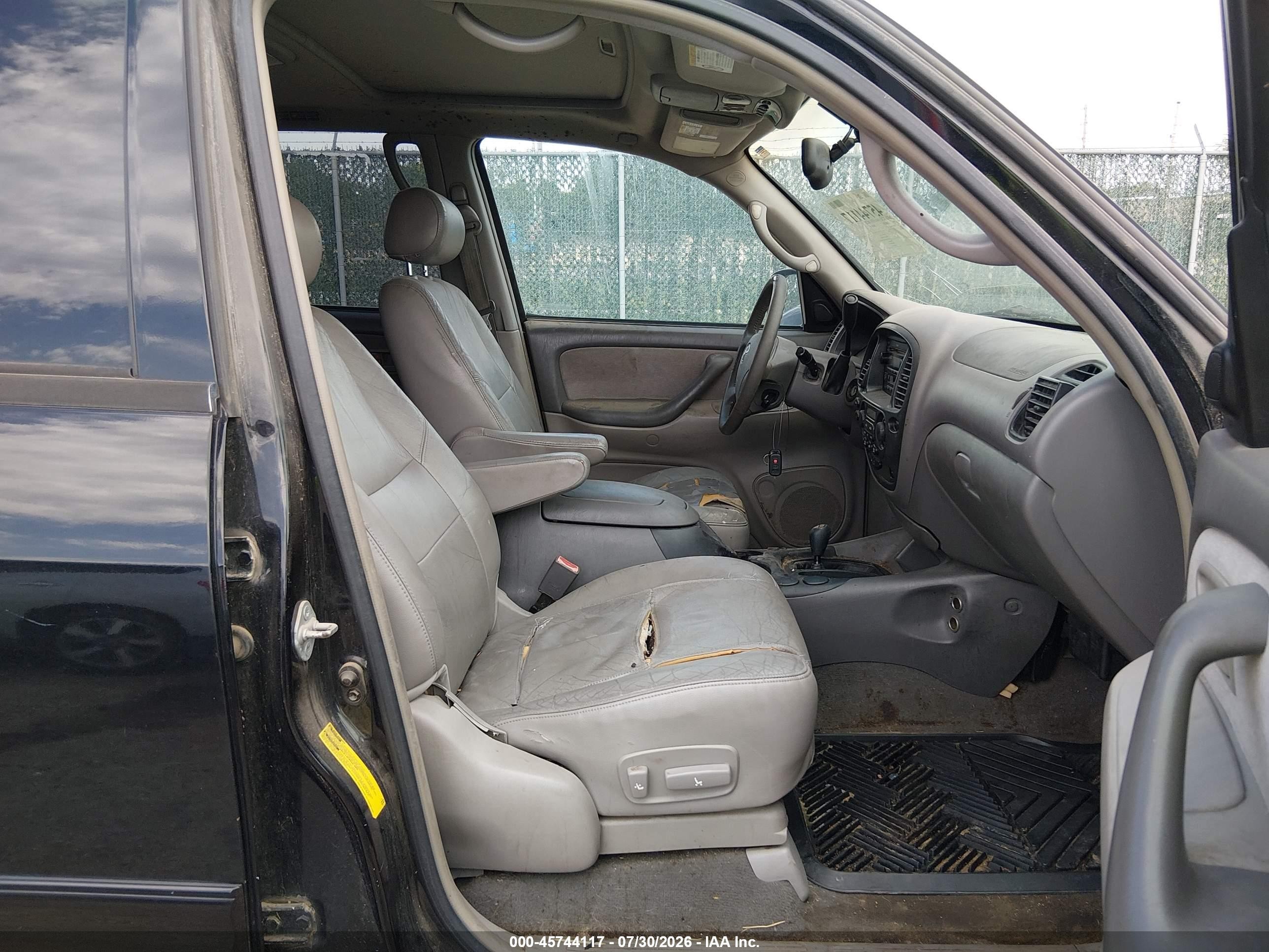 2004 Toyota Sequoia Sr5 V8 Black vin: 5TDBT44A94S216619