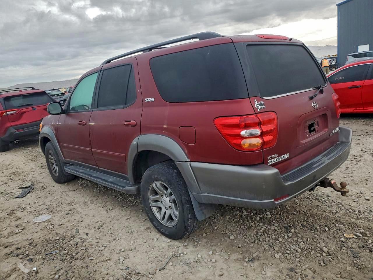 2004 Toyota Sequoia Sr5 Темно-бордовый vin: 5TDBT44A94S221142