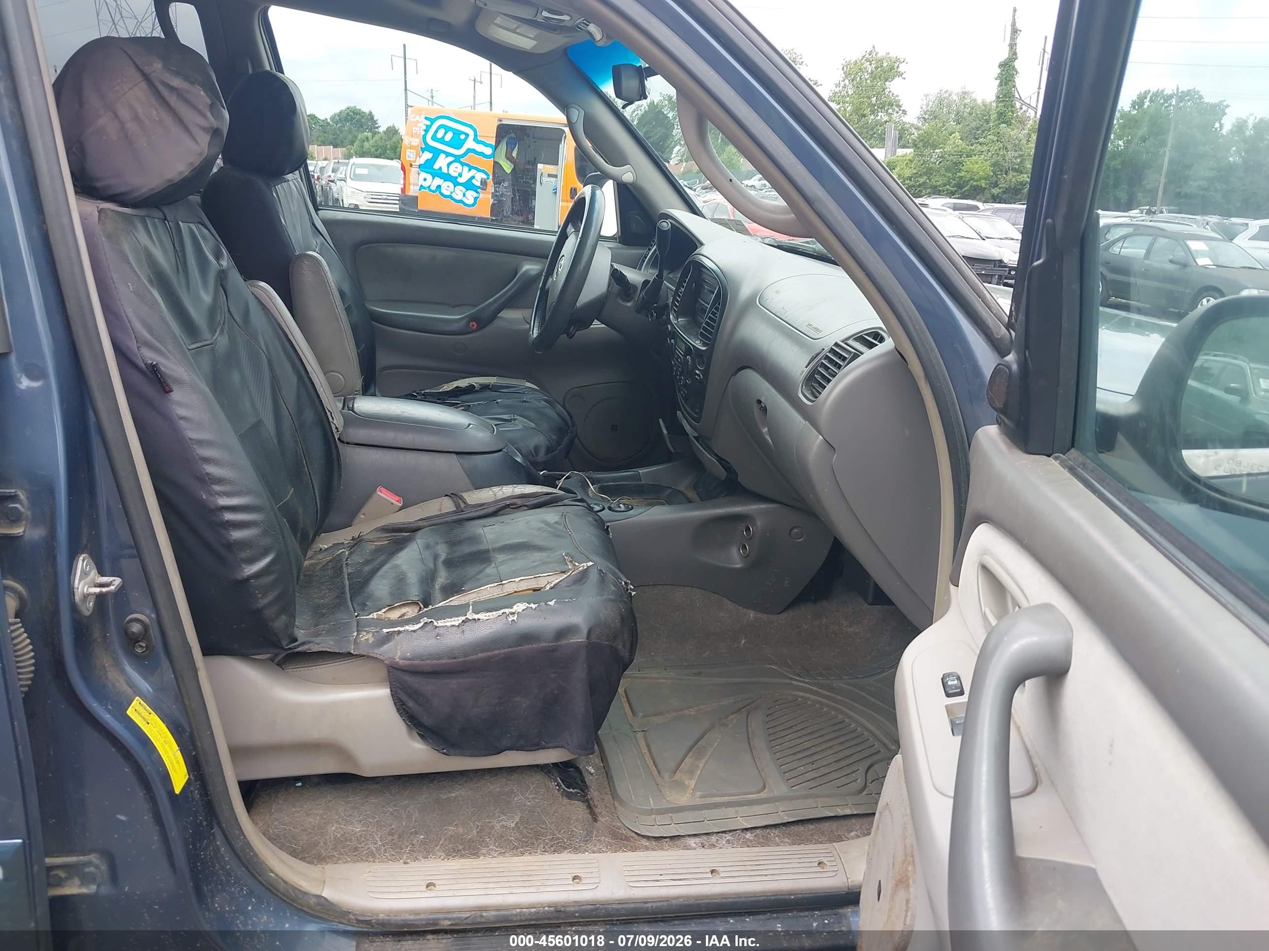 2005 Toyota Sequoia Sr5 V8 Light Blue vin: 5TDBT44A95S242025
