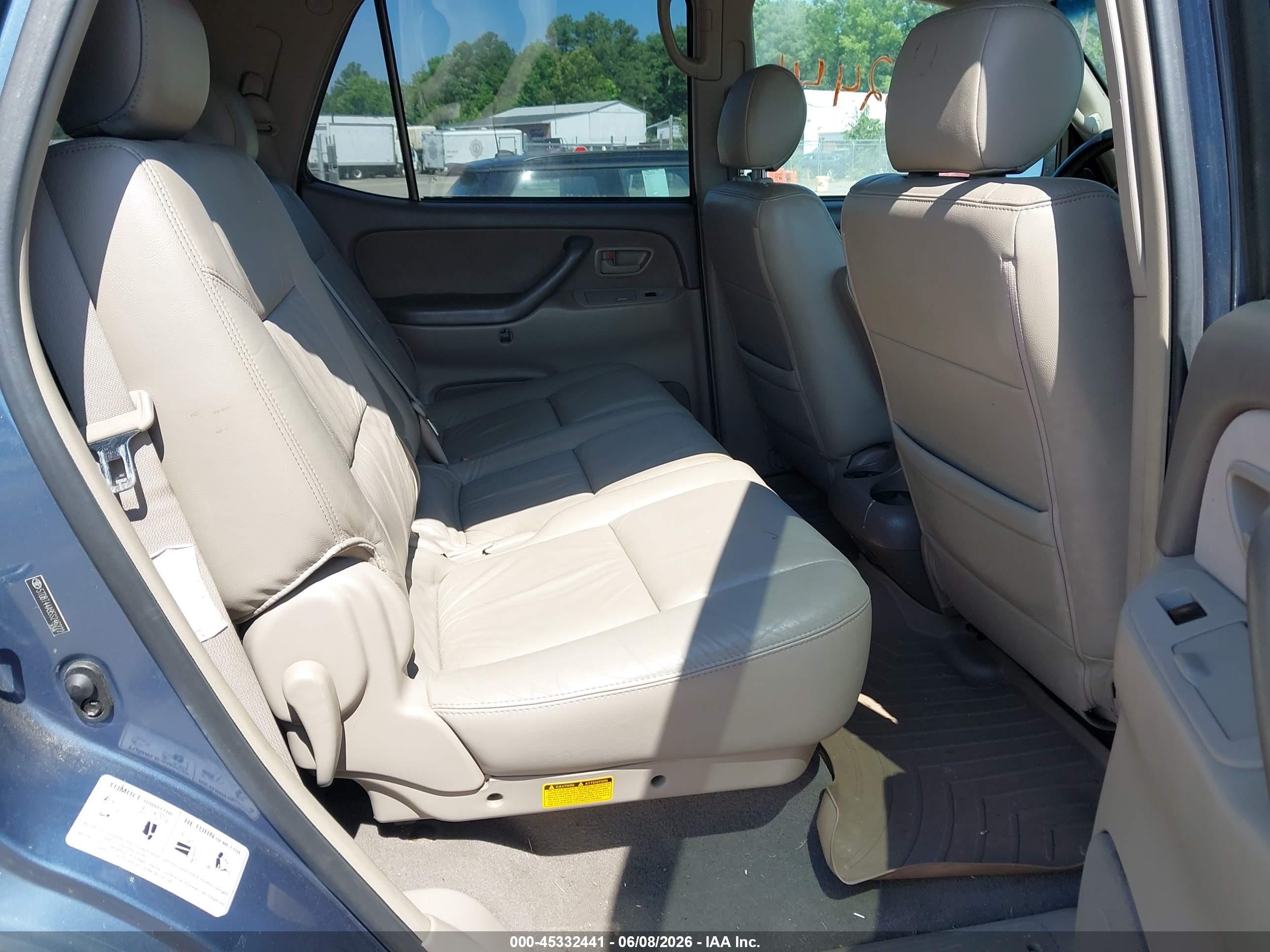 2005 Toyota Sequoia Sr5 V8 Blue vin: 5TDBT44A95S246222