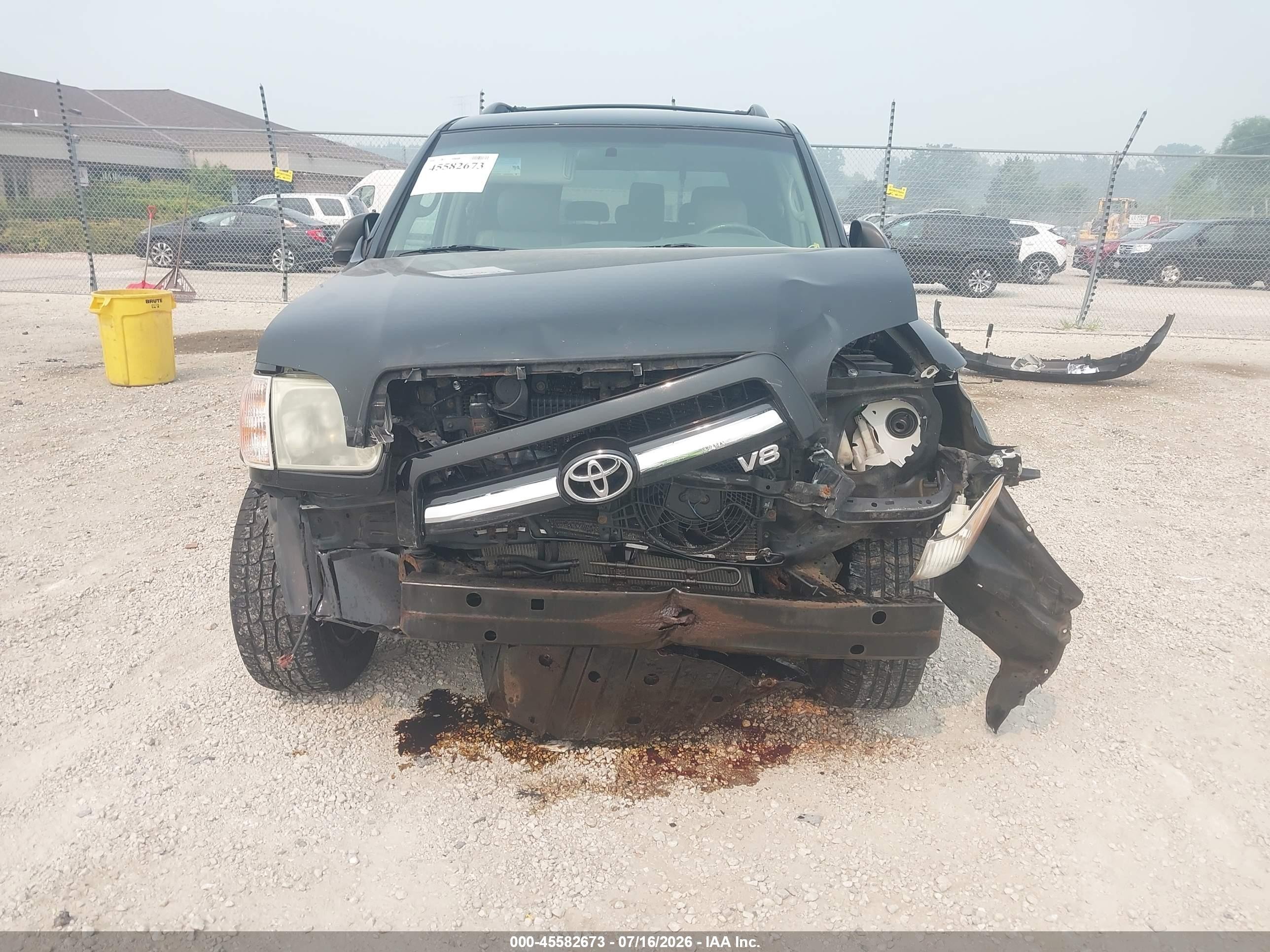 2005 Toyota Sequoia Sr5 V8 Black vin: 5TDBT44A95S246852