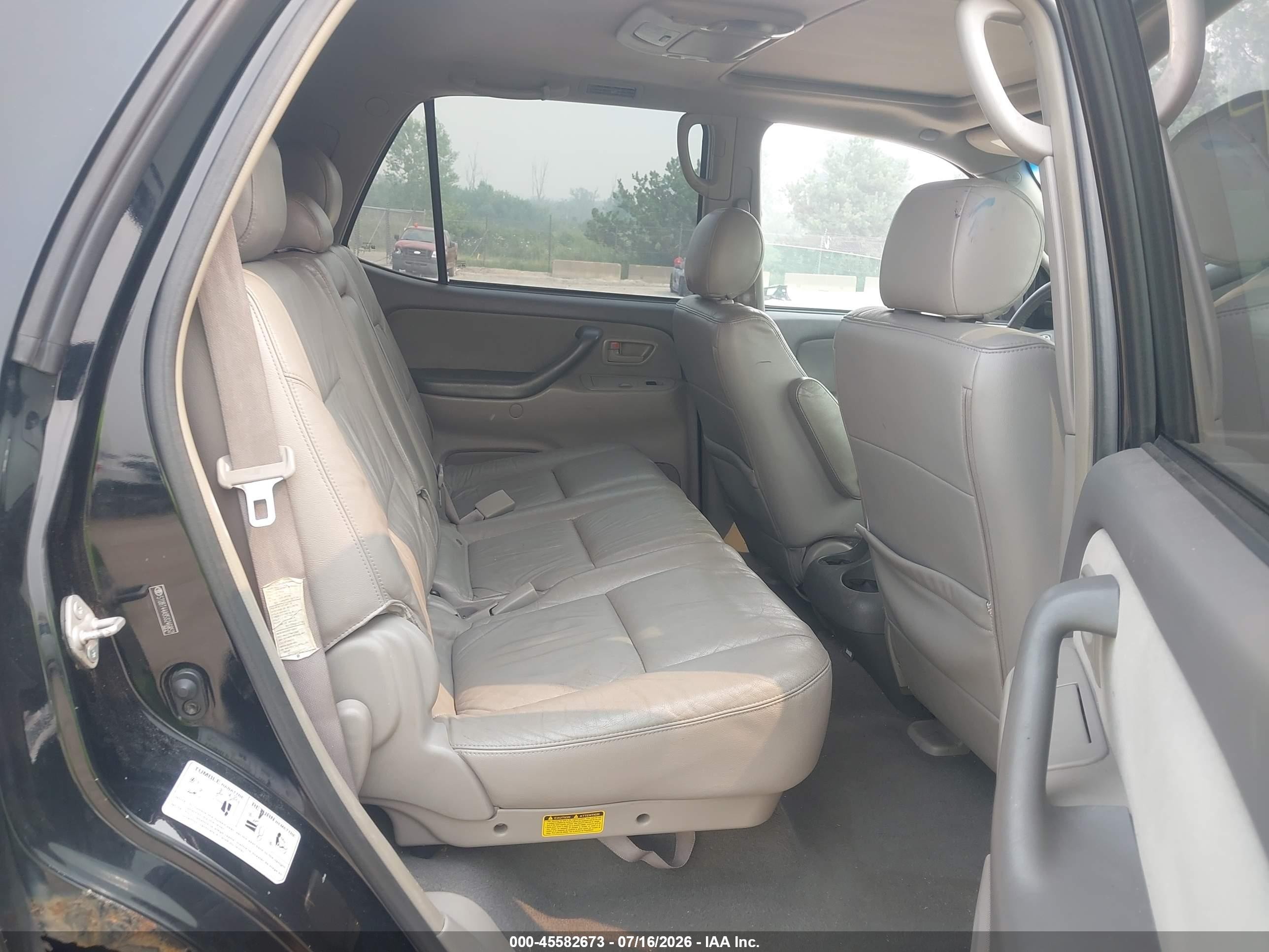 2005 Toyota Sequoia Sr5 V8 Black vin: 5TDBT44A95S246852
