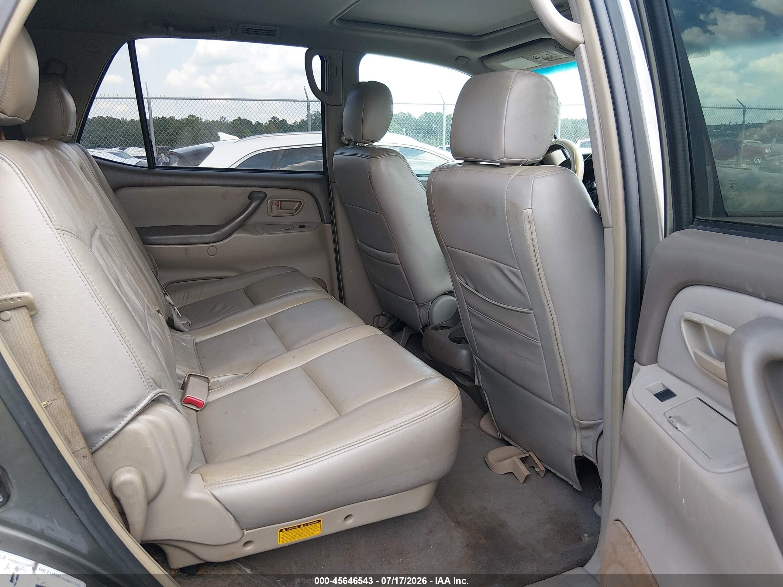 2005 Toyota Sequoia Sr5 V8 Gray vin: 5TDBT44A95S257303