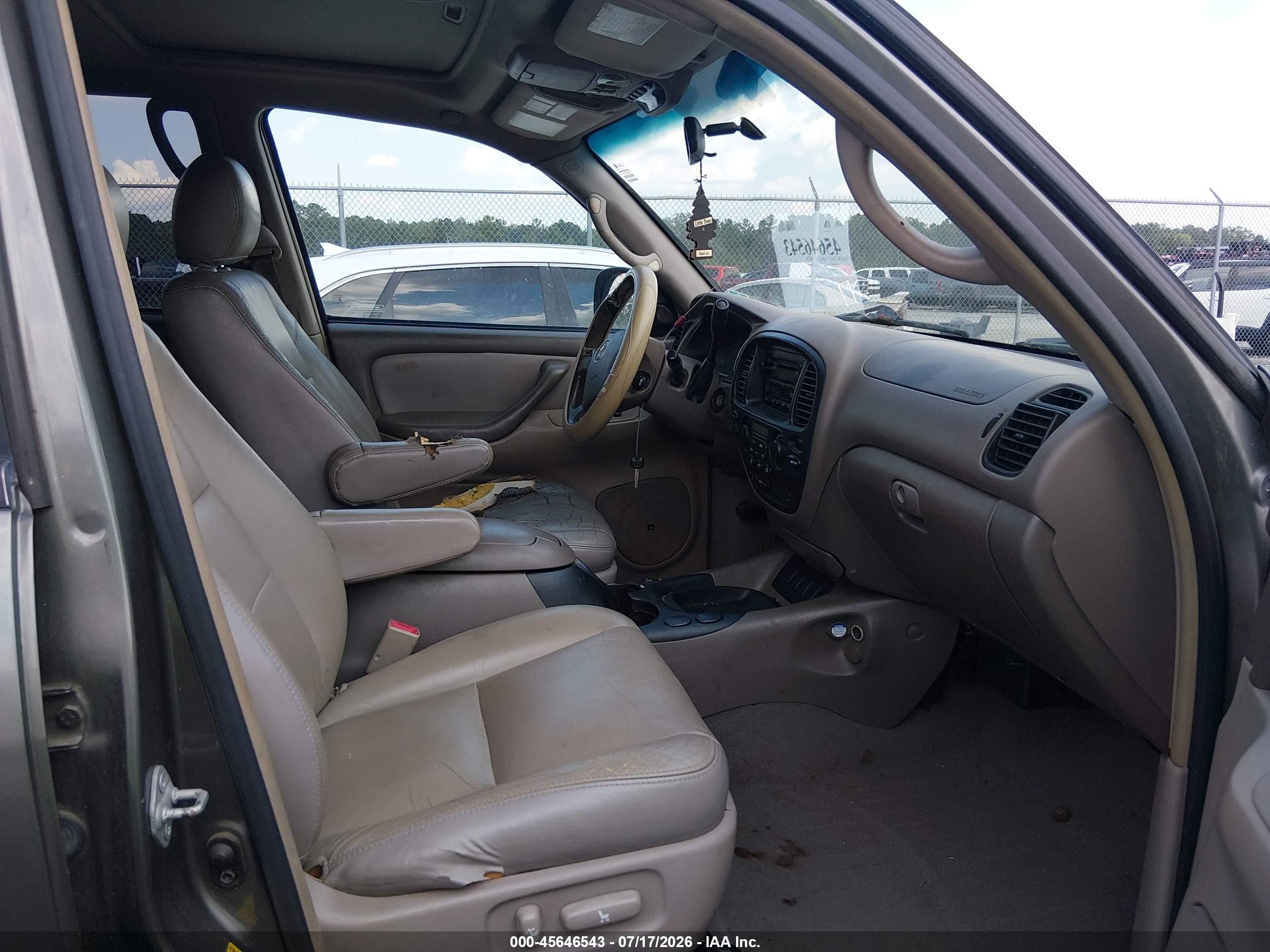 2005 Toyota Sequoia Sr5 V8 Gray vin: 5TDBT44A95S257303