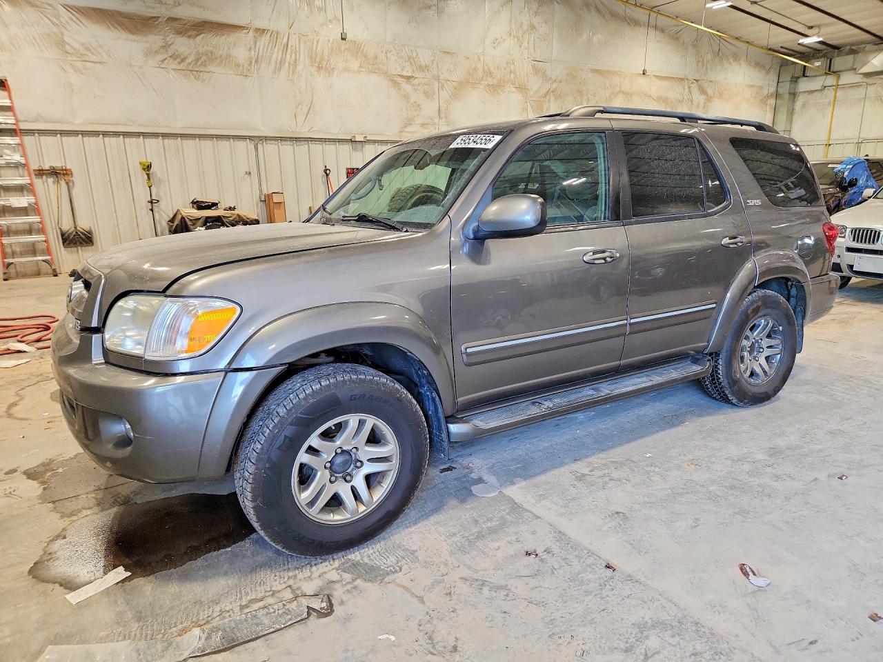 2007 Toyota Sequoia Sr5 Серый vin: 5TDBT44A97S279837