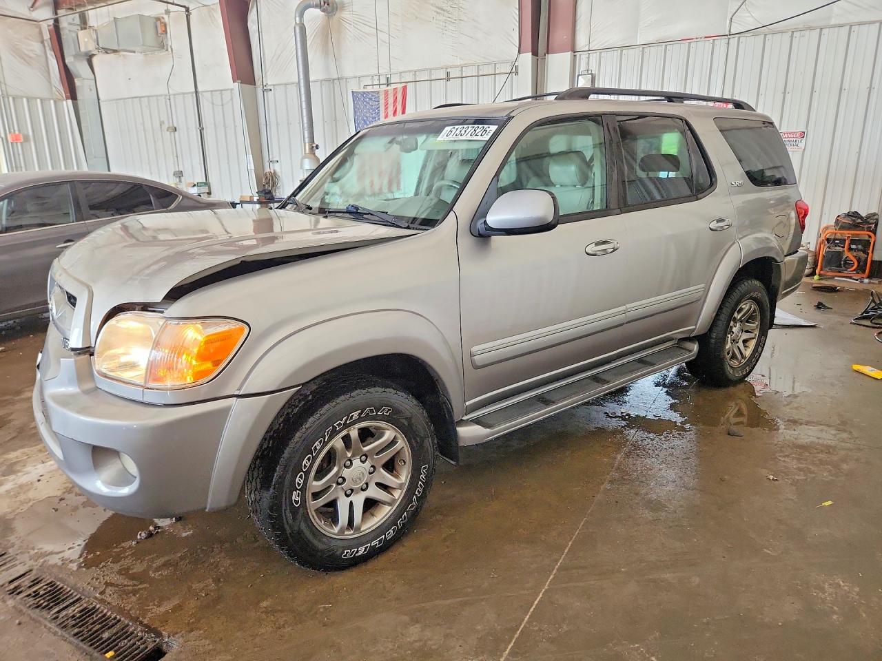 2007 Toyota Sequoia Sr5 Gray vin: 5TDBT44A97S280017