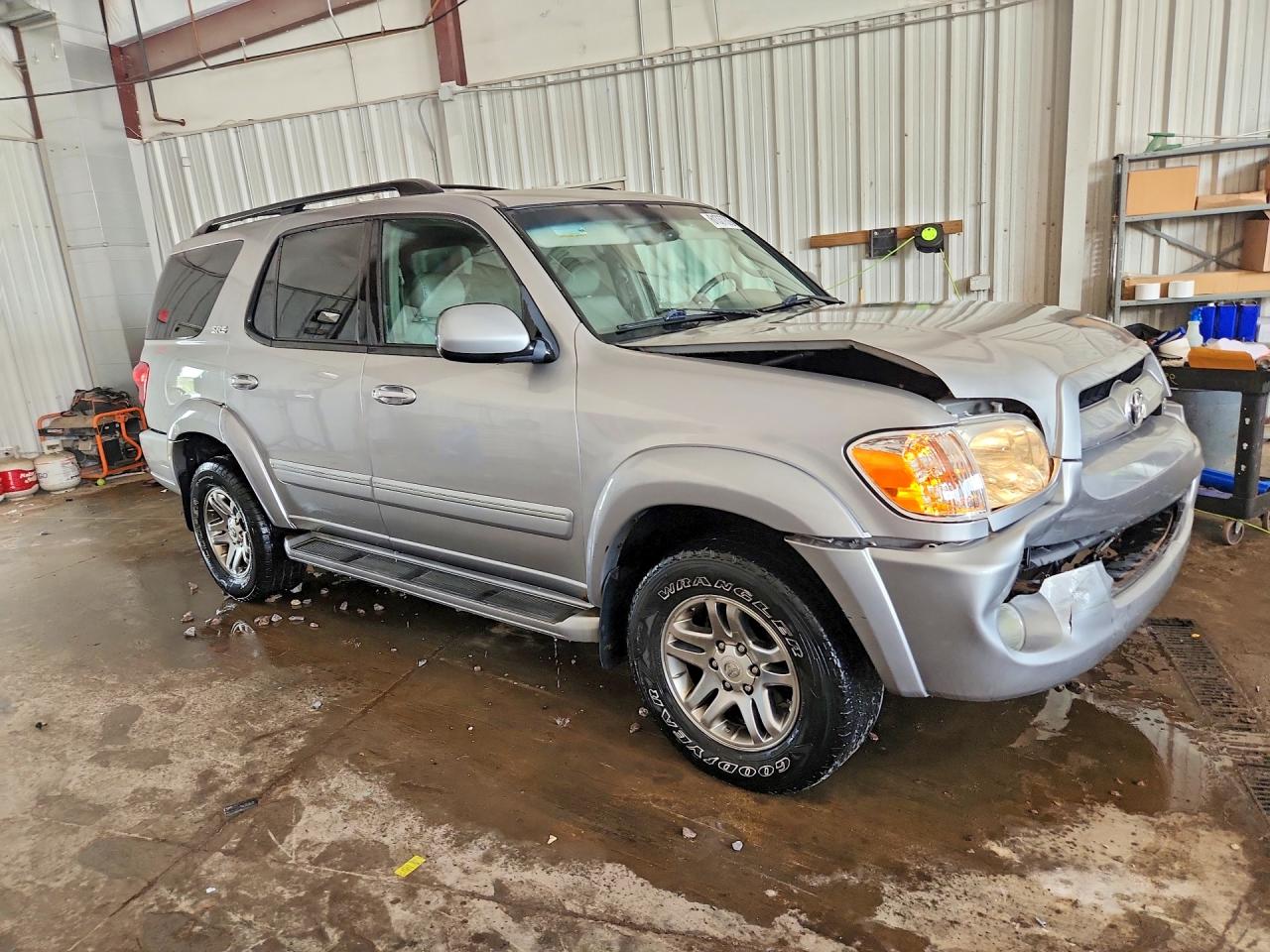 2007 Toyota Sequoia Sr5 Gray vin: 5TDBT44A97S280017