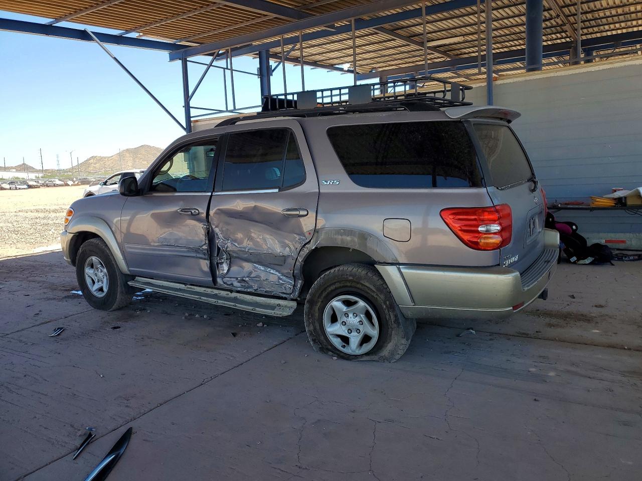2001 Toyota Sequoia Sr5 Gray vin: 5TDBT44AX1S009989