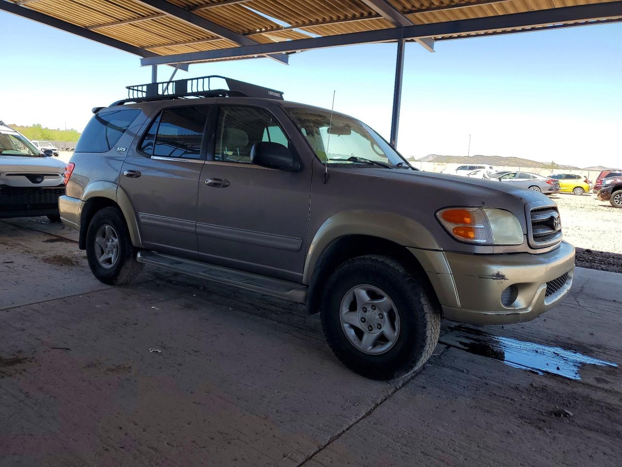 2001 Toyota Sequoia Sr5 Gray vin: 5TDBT44AX1S009989