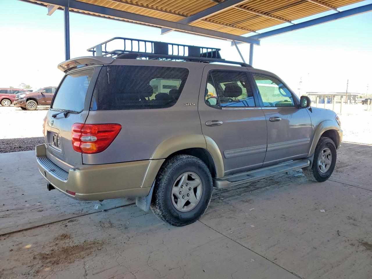 2001 Toyota Sequoia Sr5 Gray vin: 5TDBT44AX1S009989