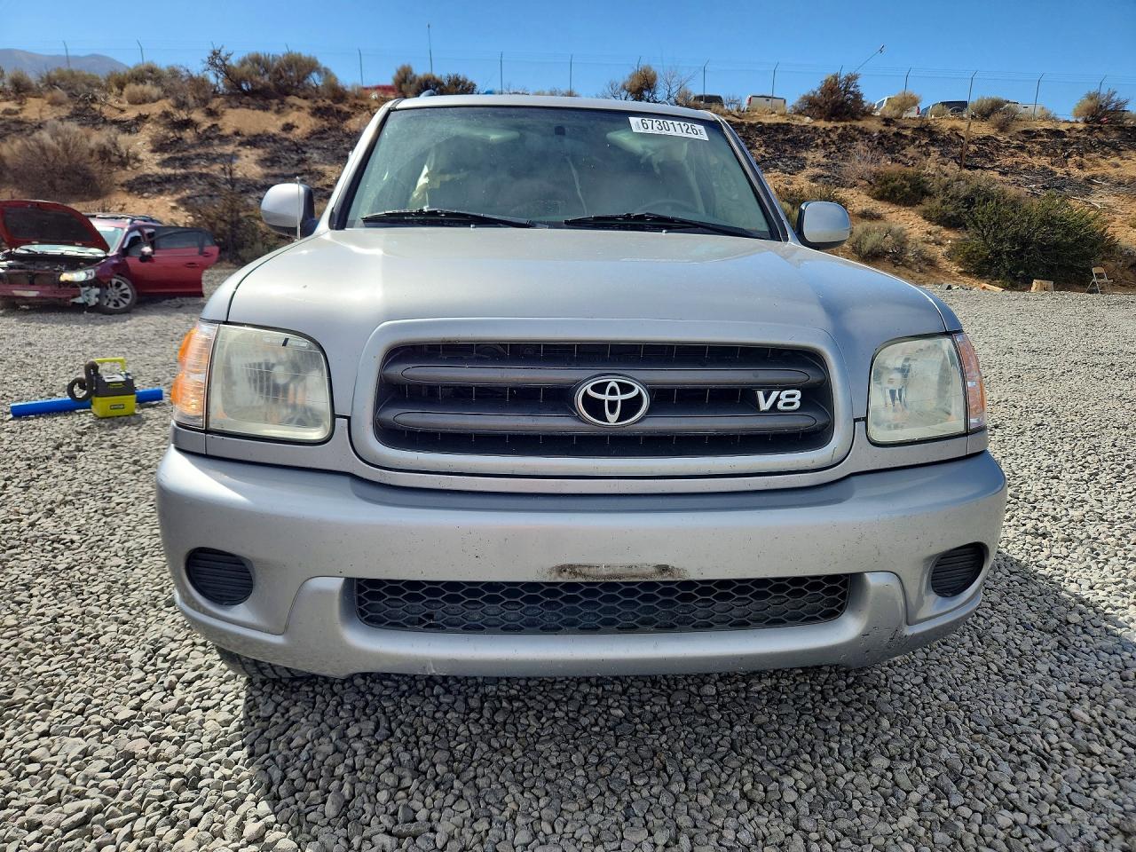 2001 Toyota Sequoia Sr5 Silver vin: 5TDBT44AX1S047545
