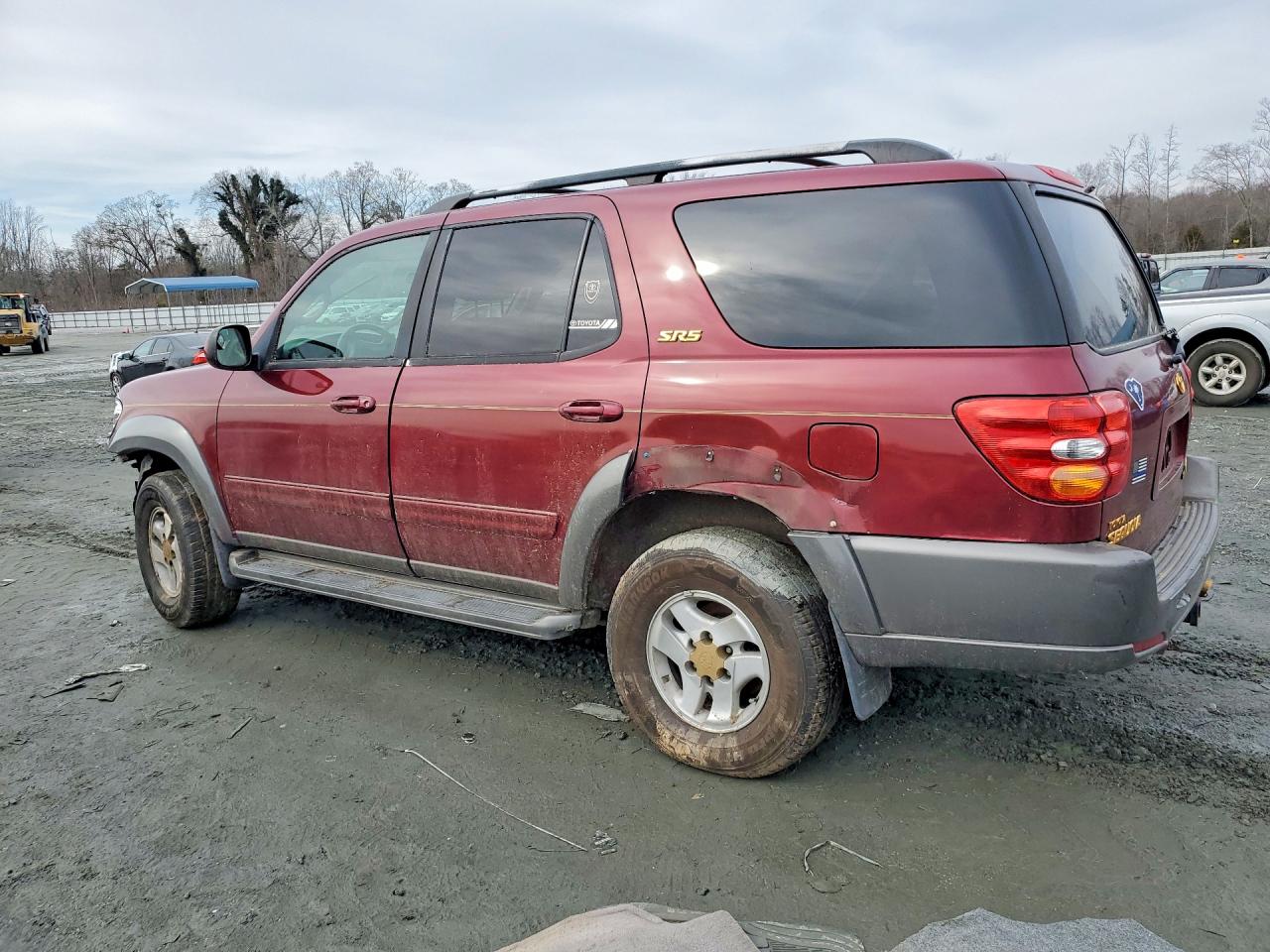 2003 Toyota Sequoia Maroon vin: 5TDBT44AX3S199098
