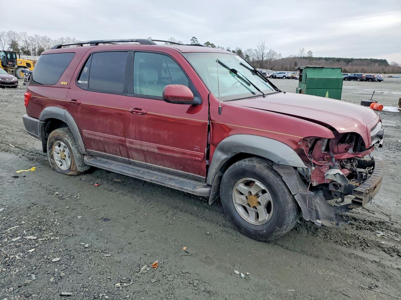 2003 Toyota Sequoia Maroon vin: 5TDBT44AX3S199098