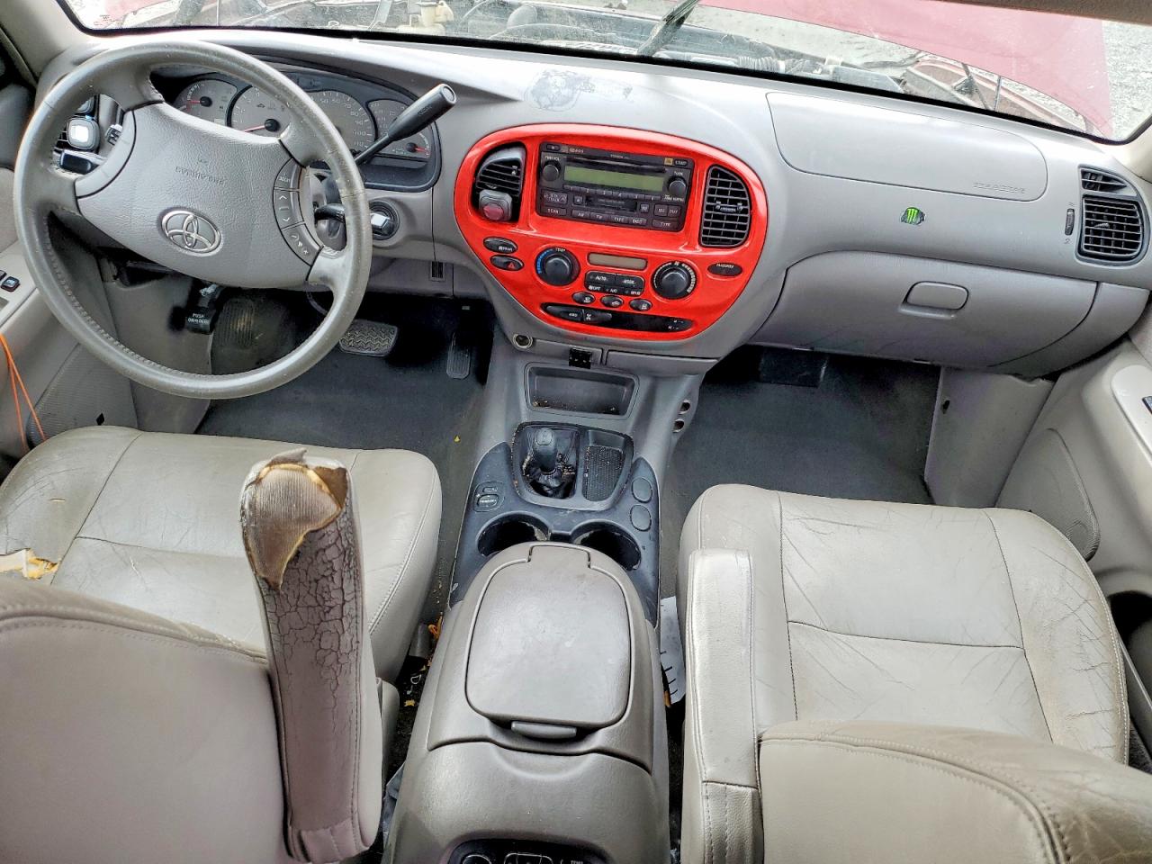 2003 Toyota Sequoia Maroon vin: 5TDBT44AX3S199098