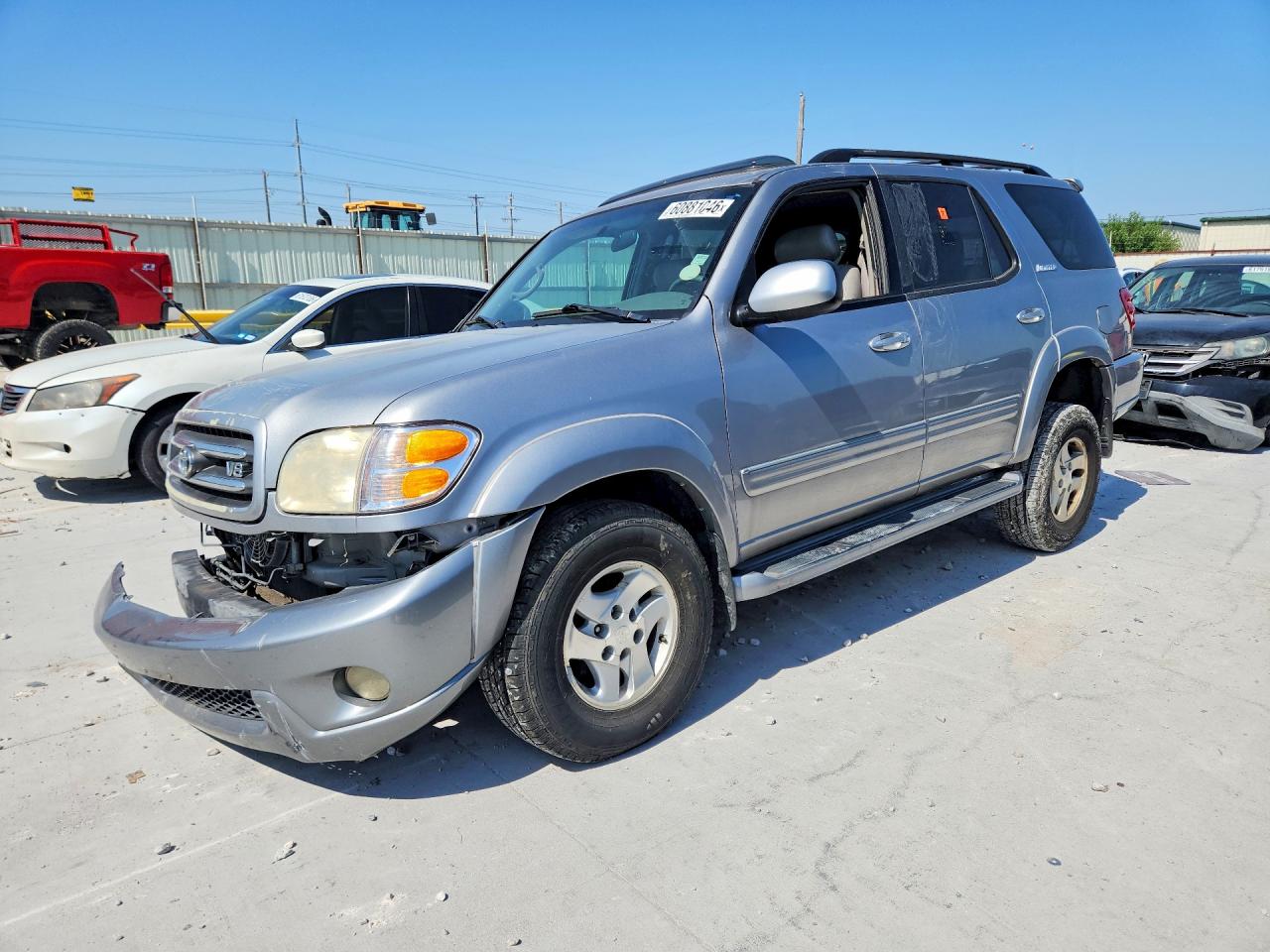 2001 Toyota Sequoia Limited Gray vin: 5TDBT48A01S005721