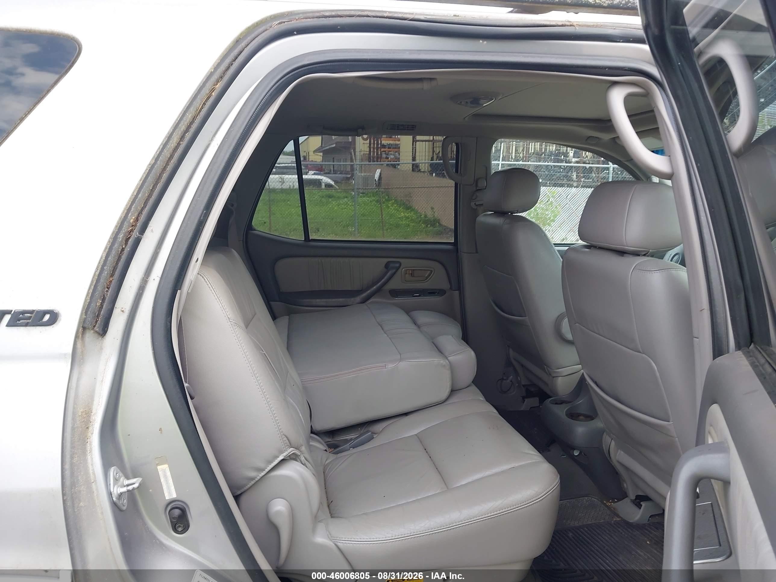2001 Toyota Sequoia Limited V8 Silver vin: 5TDBT48A01S009669