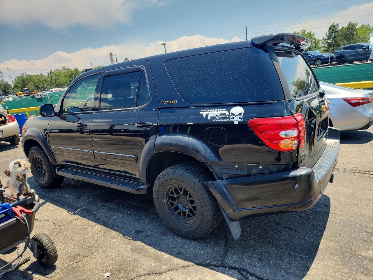 2001 Toyota Sequoia Limited Black vin: 5TDBT48A01S023846