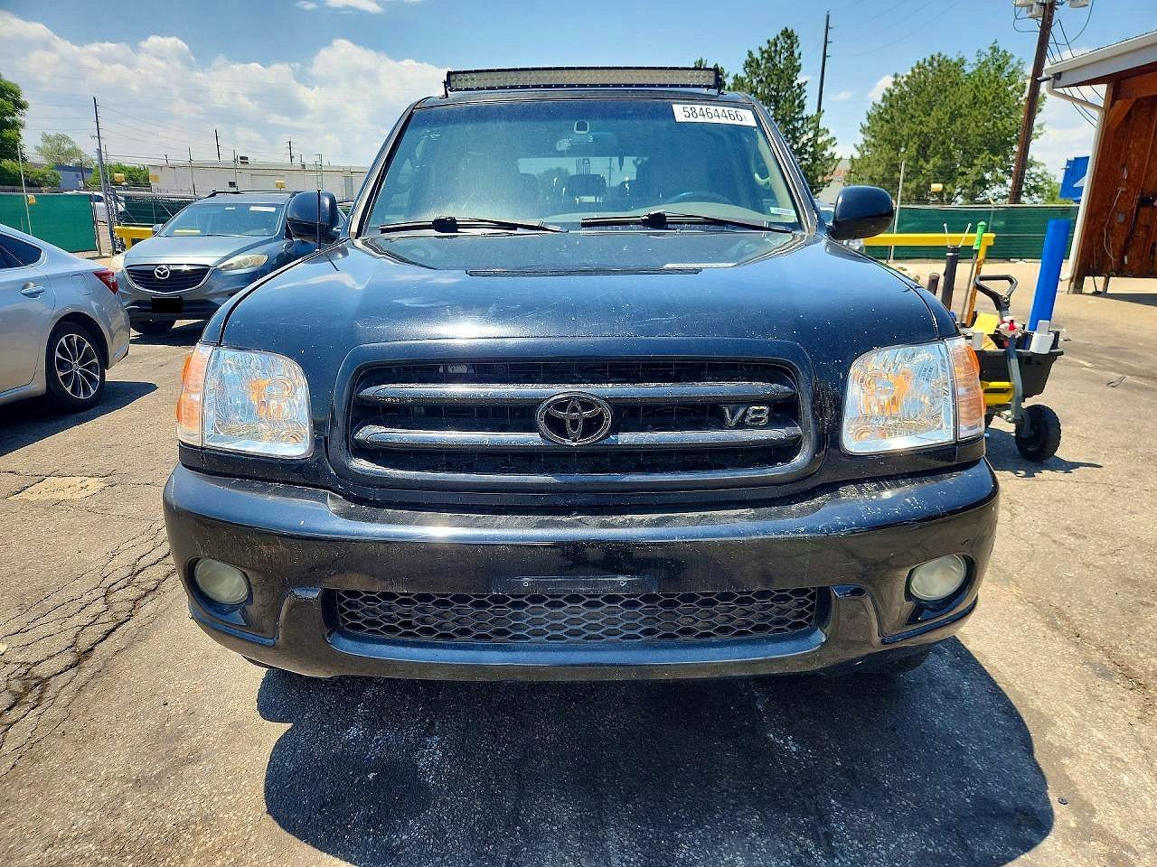2001 Toyota Sequoia Limited Black vin: 5TDBT48A01S023846