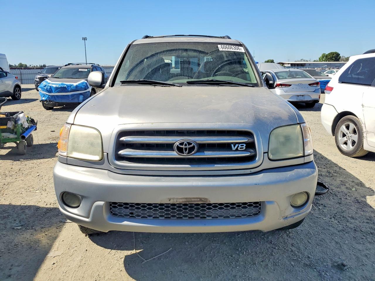 2001 Toyota Sequoia Limited Silver vin: 5TDBT48A01S044468