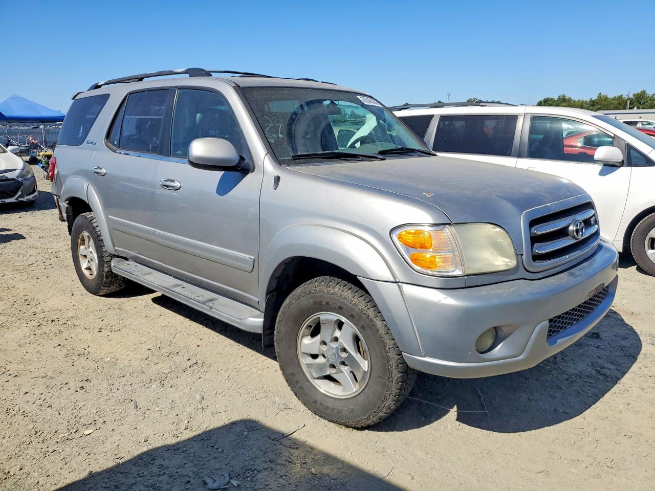2001 Toyota Sequoia Limited Silver vin: 5TDBT48A01S044468