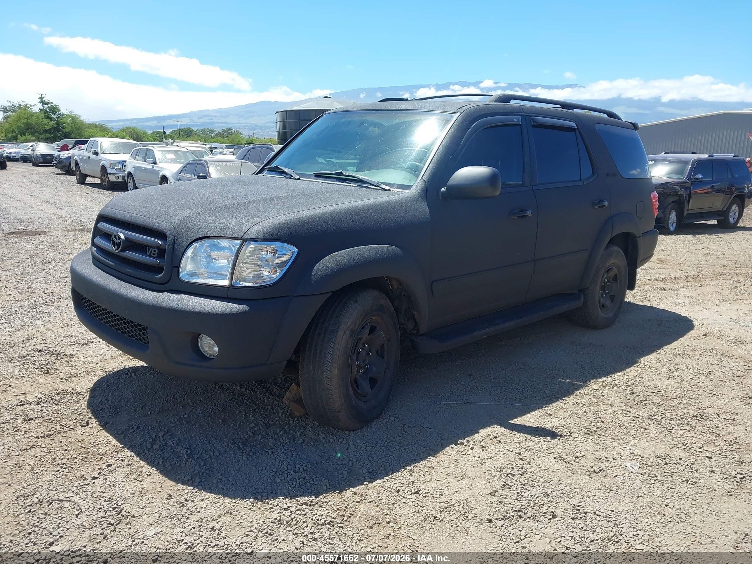2002 Toyota Sequoia Limited V8 Черный vin: 5TDBT48A02S085359