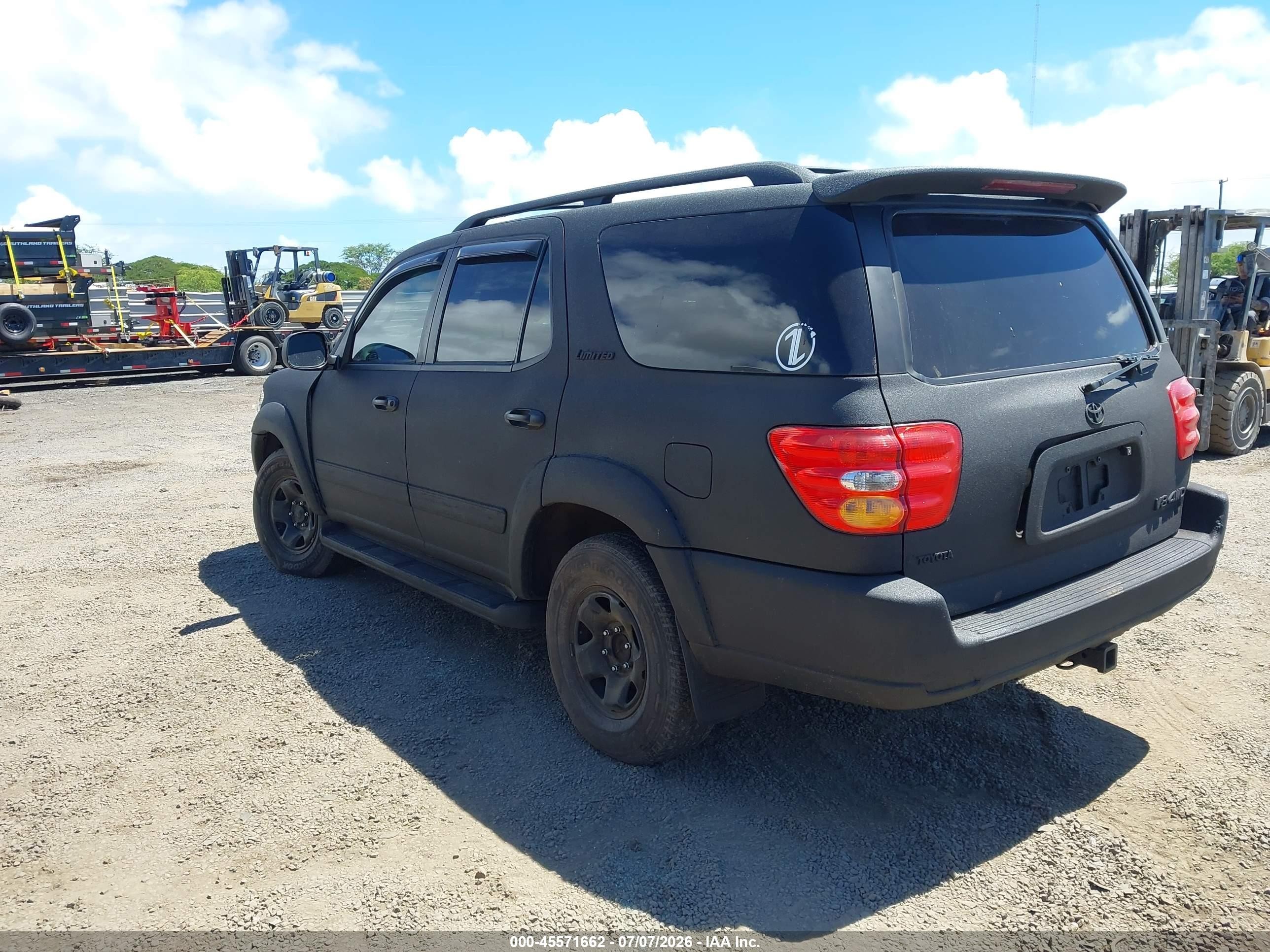 2002 Toyota Sequoia Limited V8 Черный vin: 5TDBT48A02S085359