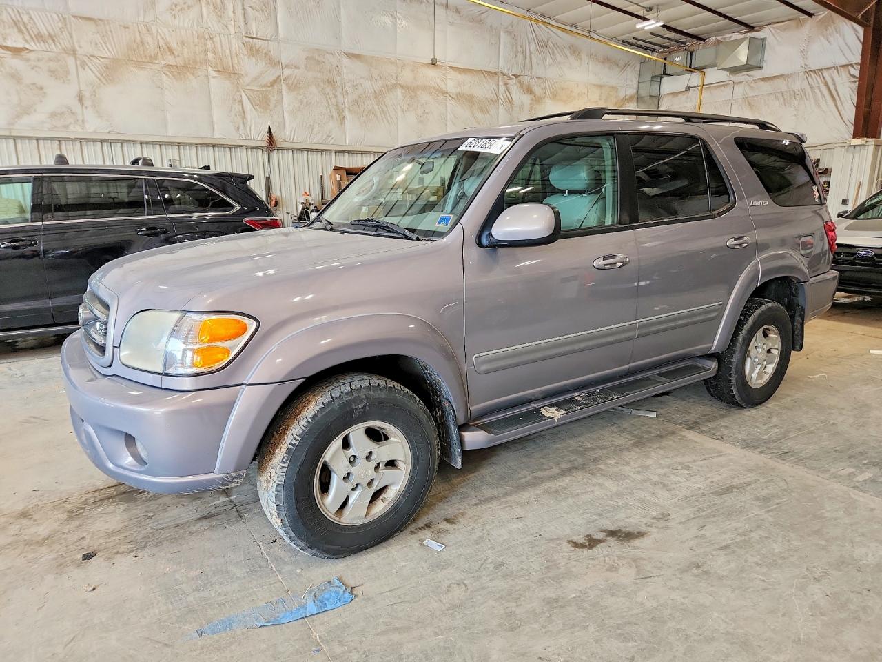 2002 Toyota Sequoia Limited Silver vin: 5TDBT48A02S109451