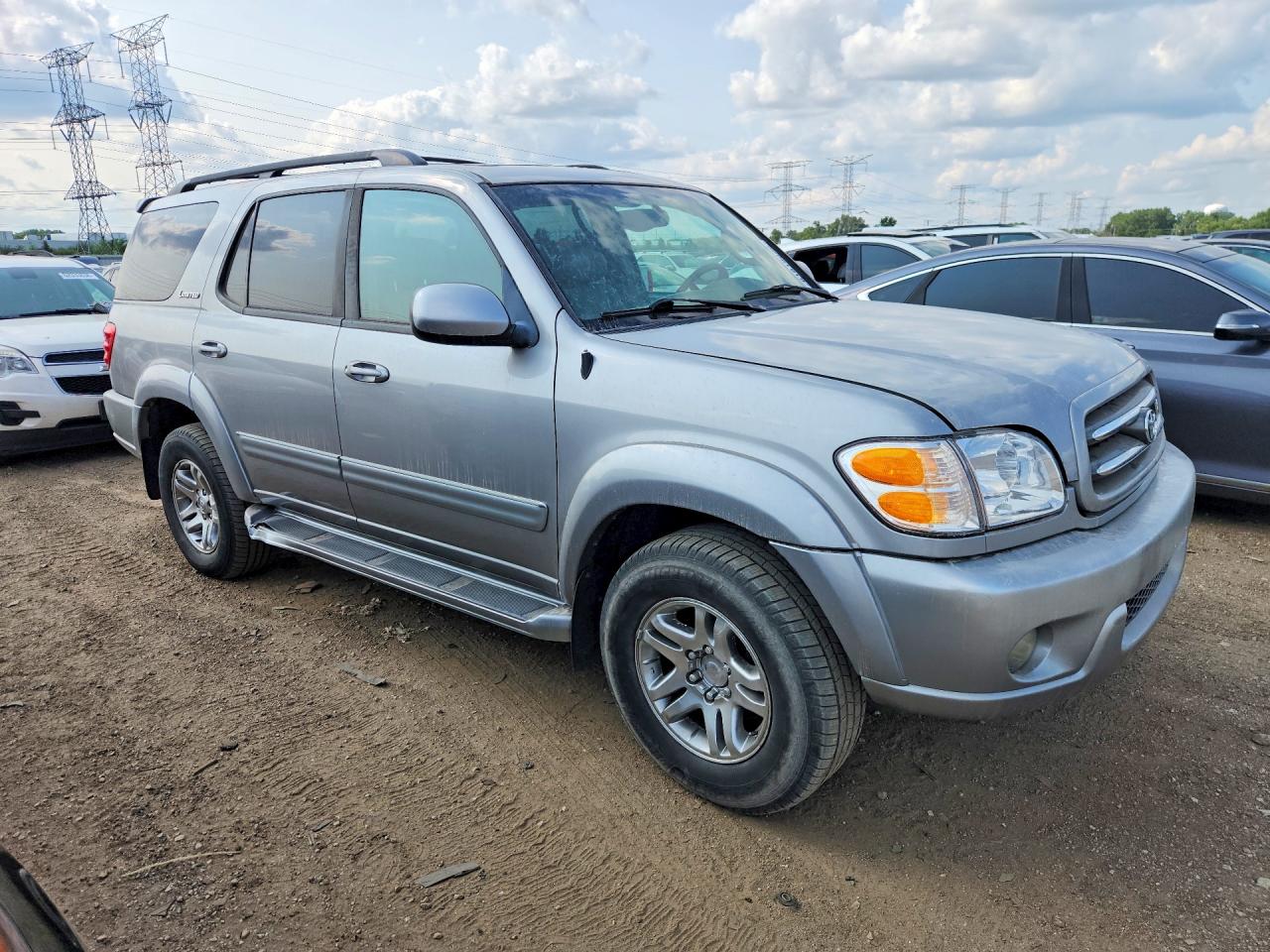 2003 Toyota Sequoia Limited Gray vin: 5TDBT48A03S193336