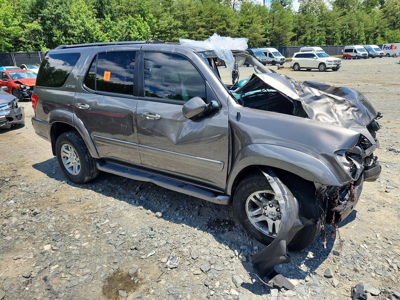 2004 Toyota Sequoia Limited Gray vin: 5TDBT48A04S229494