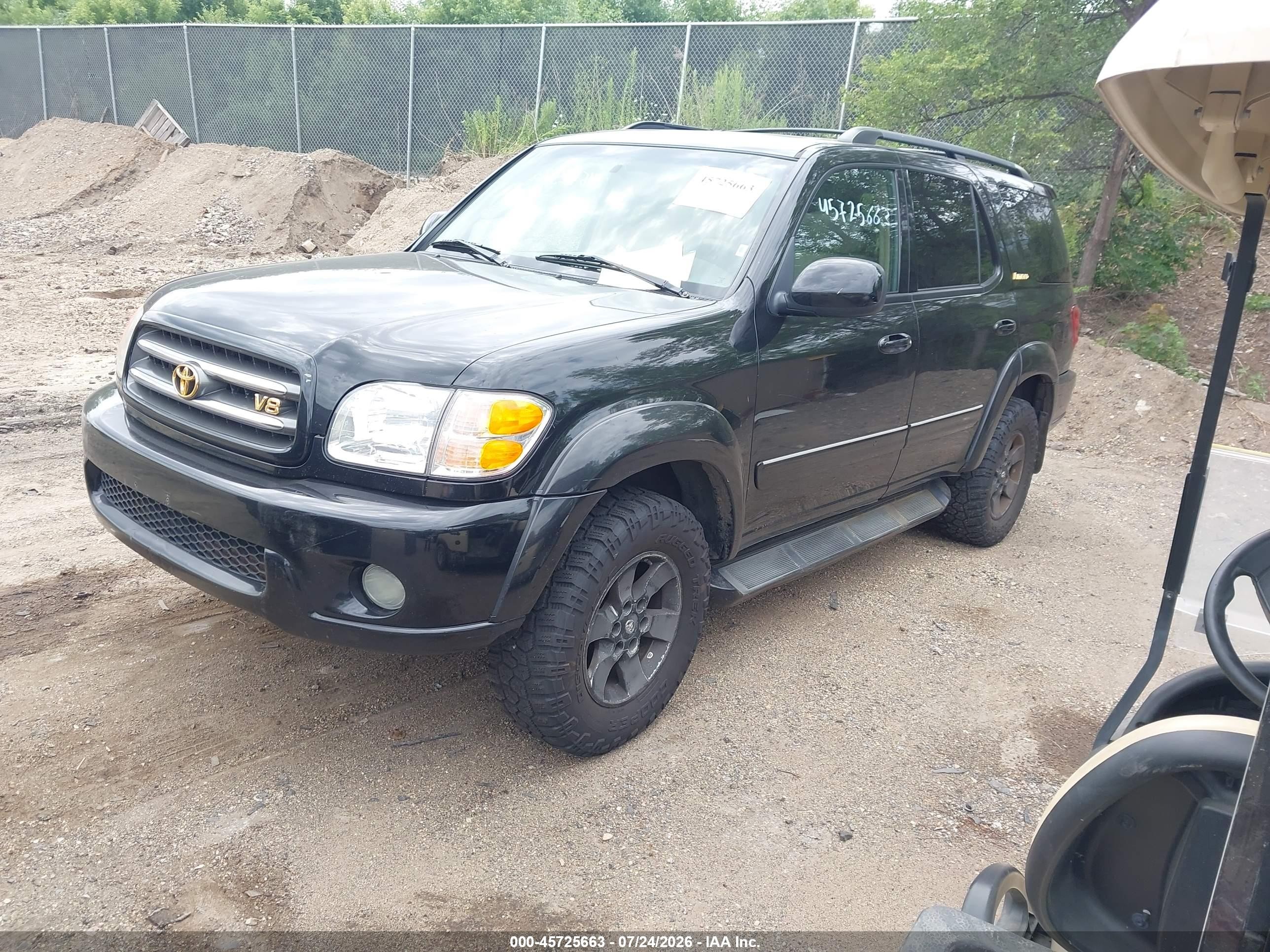 2004 Toyota Sequoia Limited V8 Black vin: 5TDBT48A04S233593