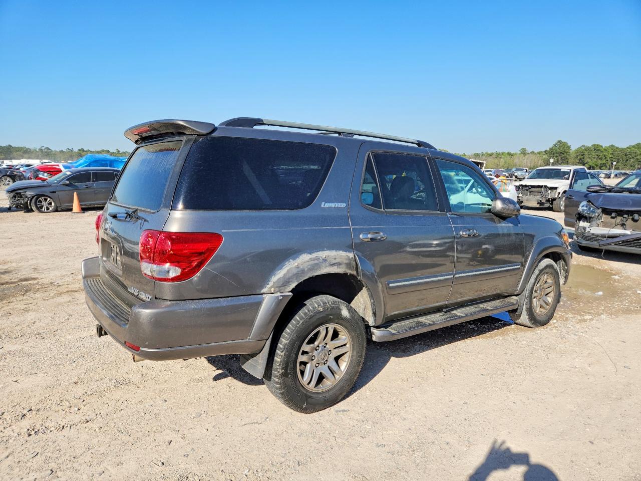 2005 Toyota Sequoia Limited Gray vin: 5TDBT48A05S234910