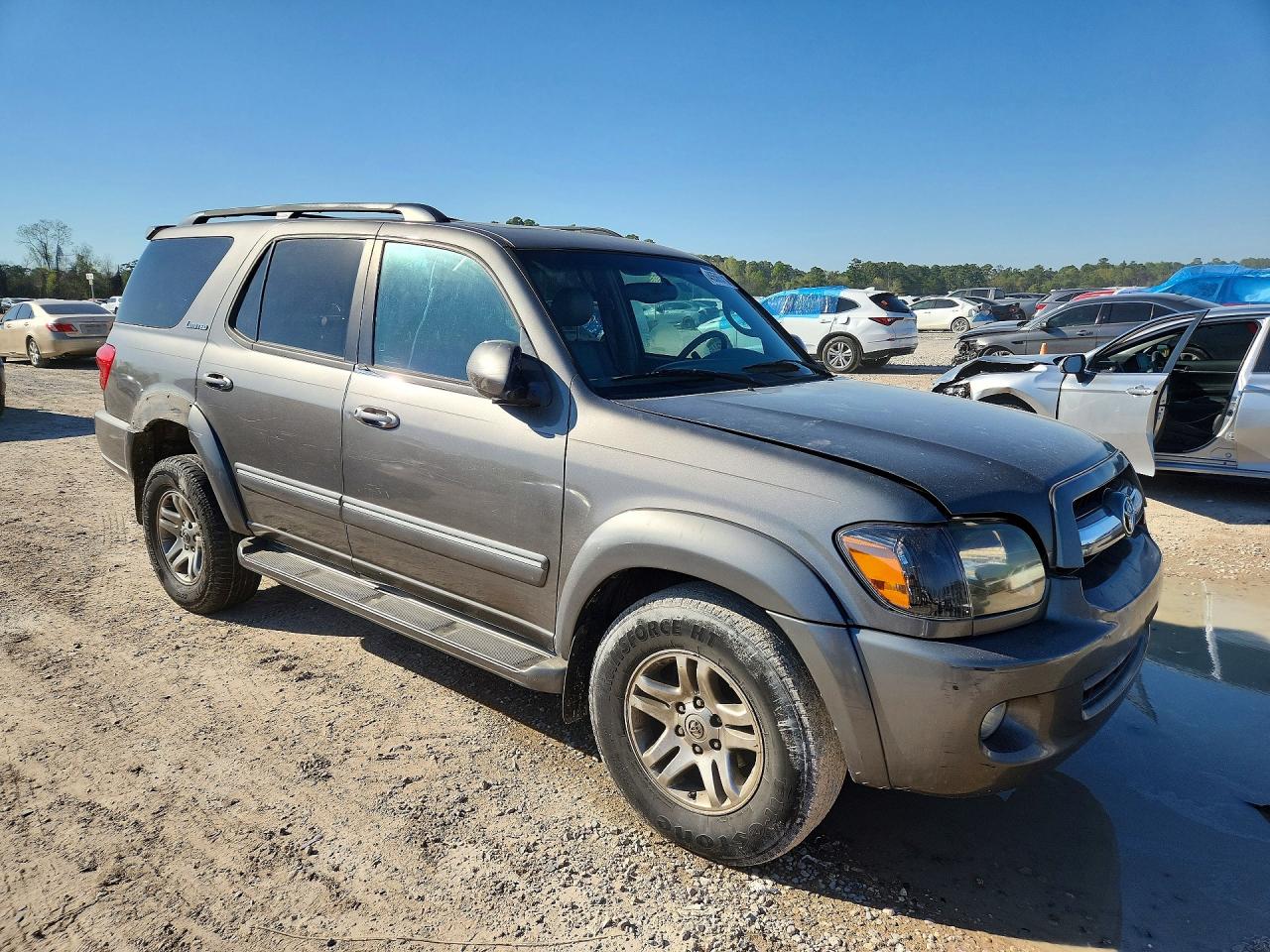 2005 Toyota Sequoia Limited Gray vin: 5TDBT48A05S234910