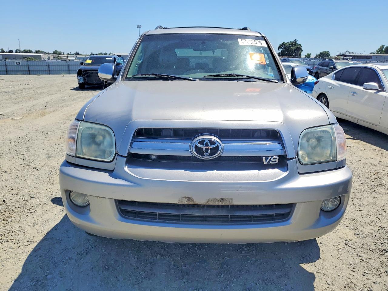 2007 Toyota Sequoia Limited Серебряный vin: 5TDBT48A07S281194