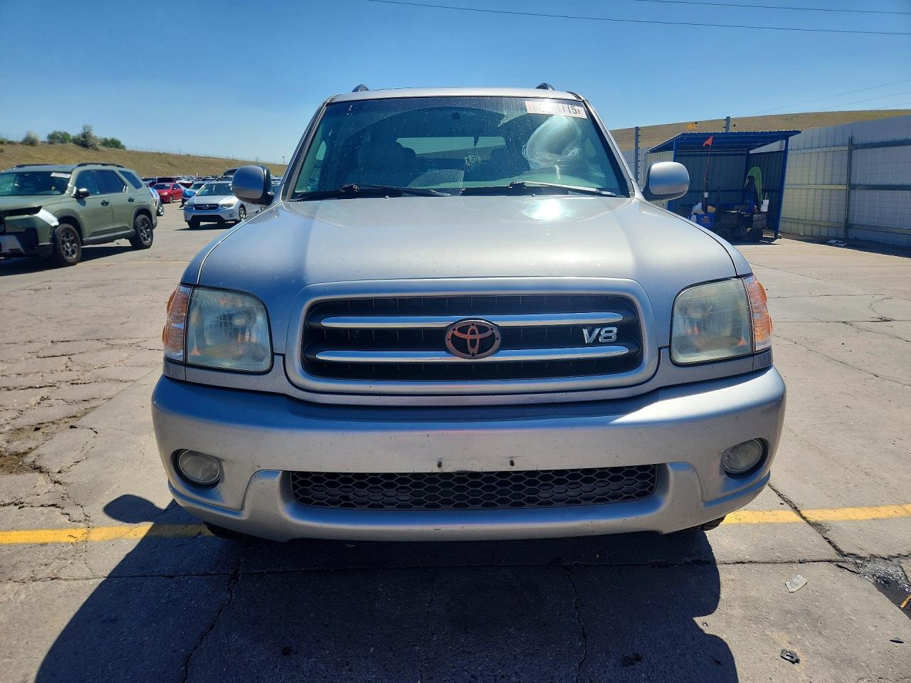 2001 Toyota Sequoia Limited Silver vin: 5TDBT48A11S023516