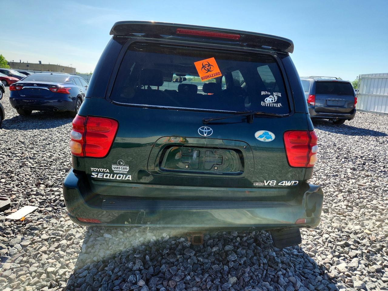 2003 Toyota Sequoia Limited Green vin: 5TDBT48A13S195239