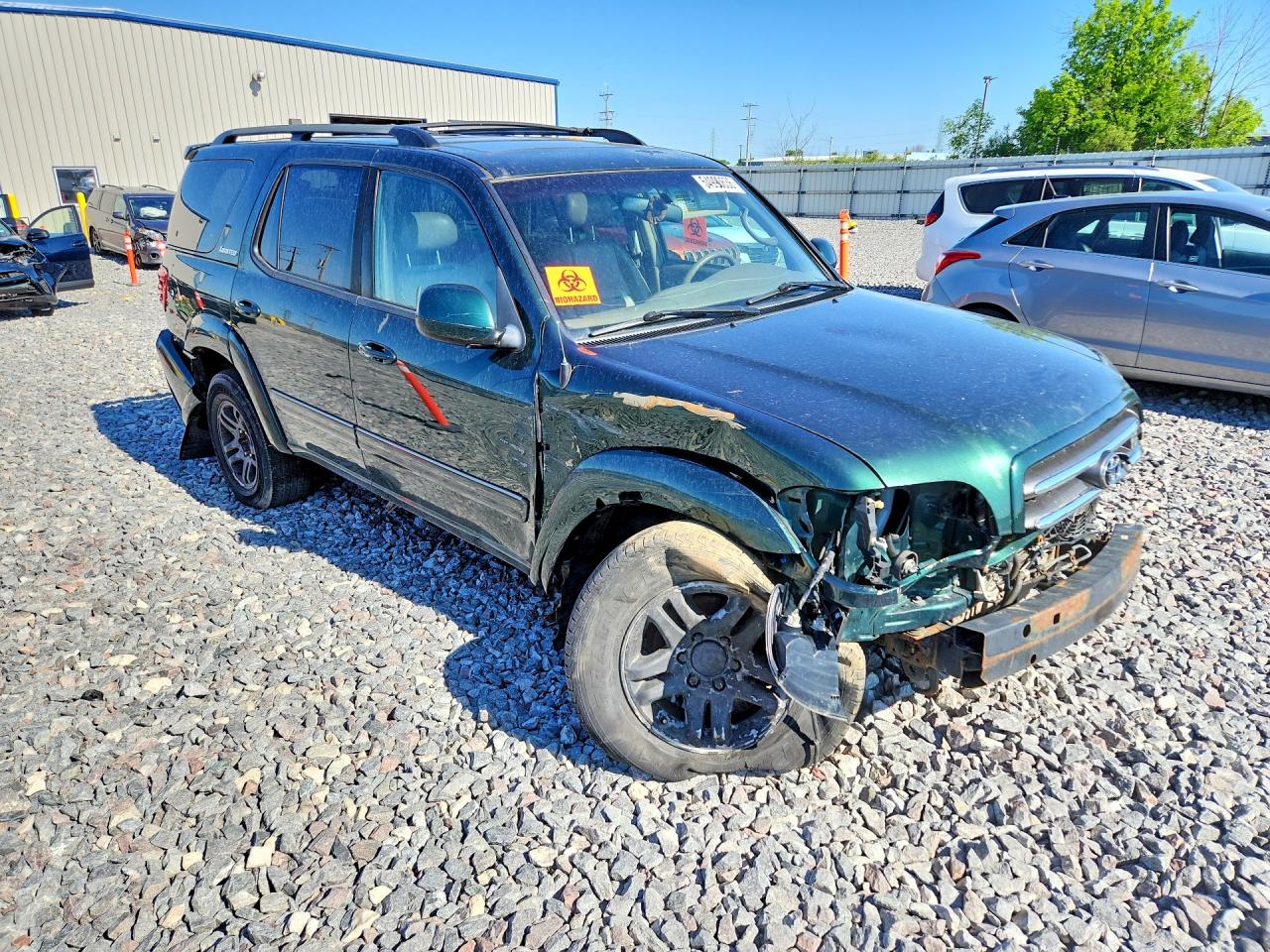 2003 Toyota Sequoia Limited Green vin: 5TDBT48A13S195239