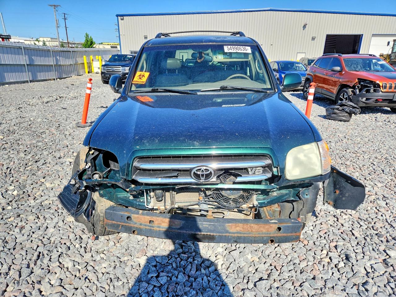 2003 Toyota Sequoia Limited Green vin: 5TDBT48A13S195239