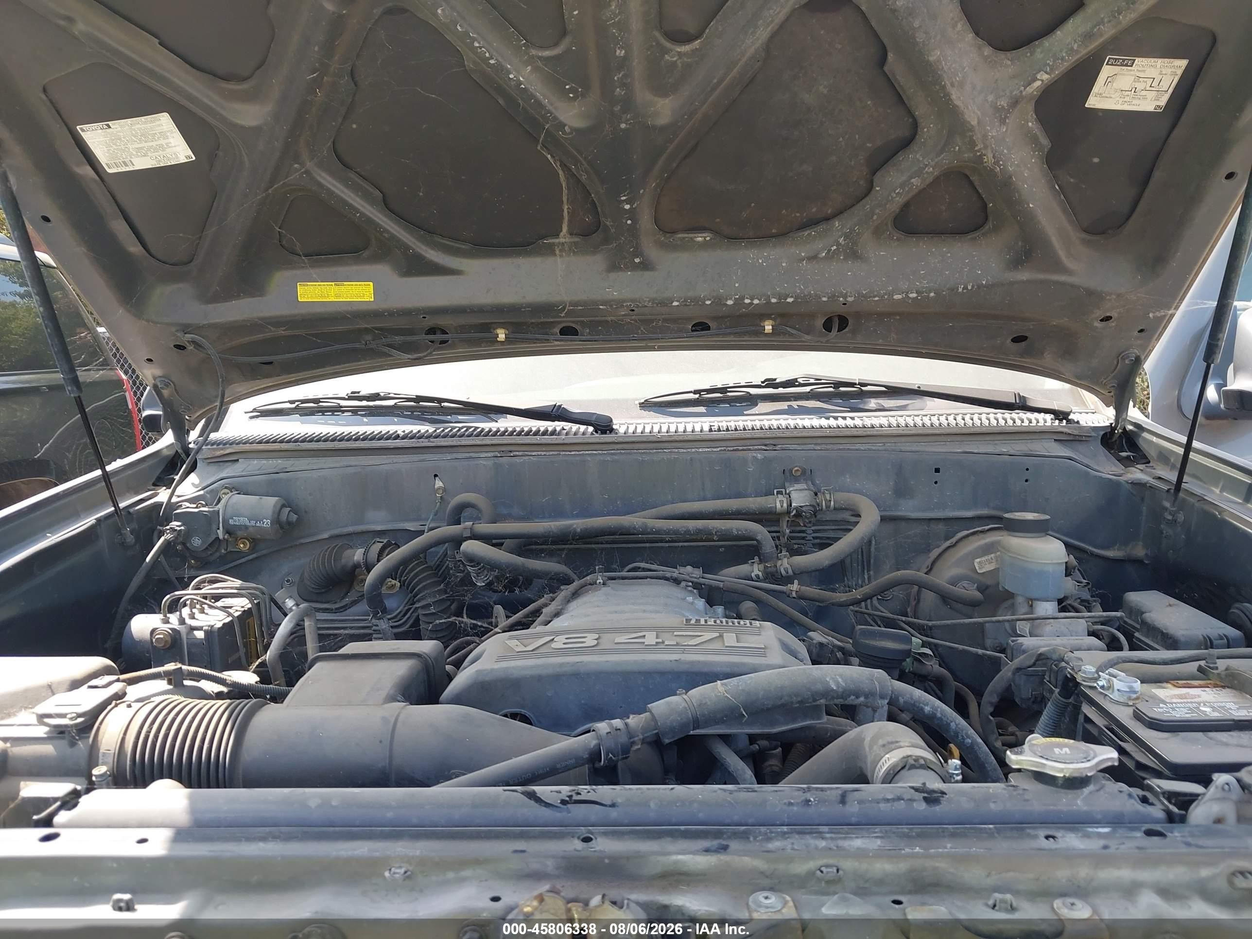 2004 Toyota Sequoia Limited V8 Silver vin: 5TDBT48A14S224725