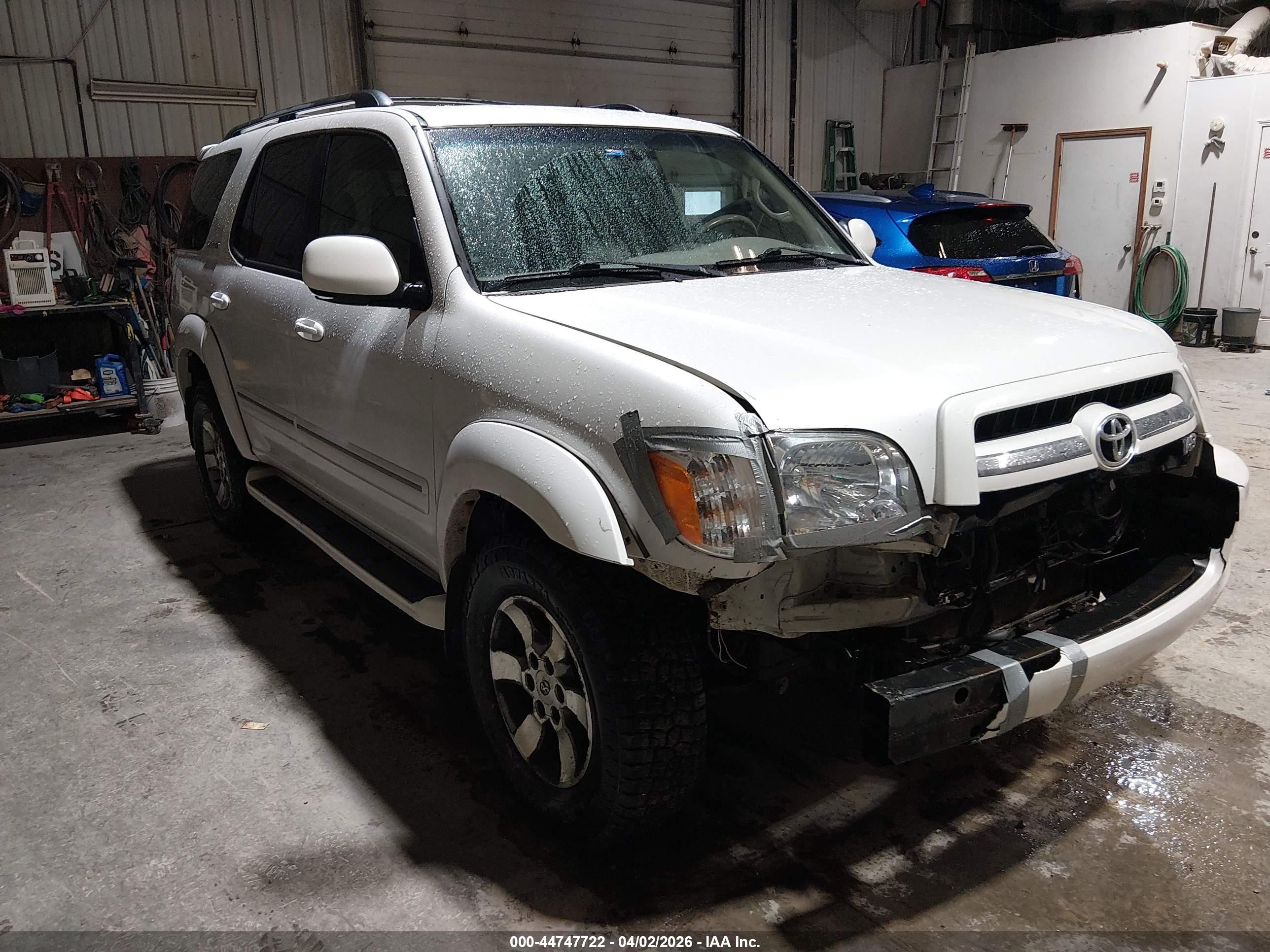 2006 Toyota Sequoia Limited V8 White vin: 5TDBT48A16S263723