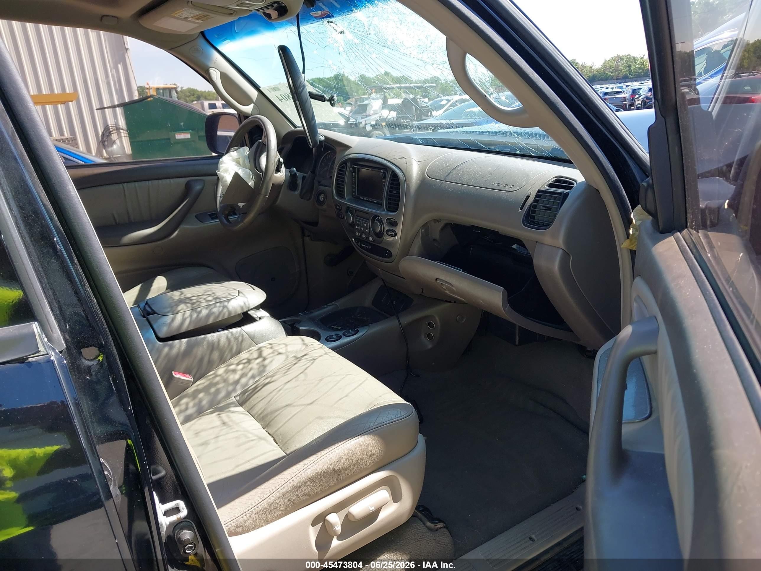 2006 Toyota Sequoia Limited V8 Black vin: 5TDBT48A16S265729