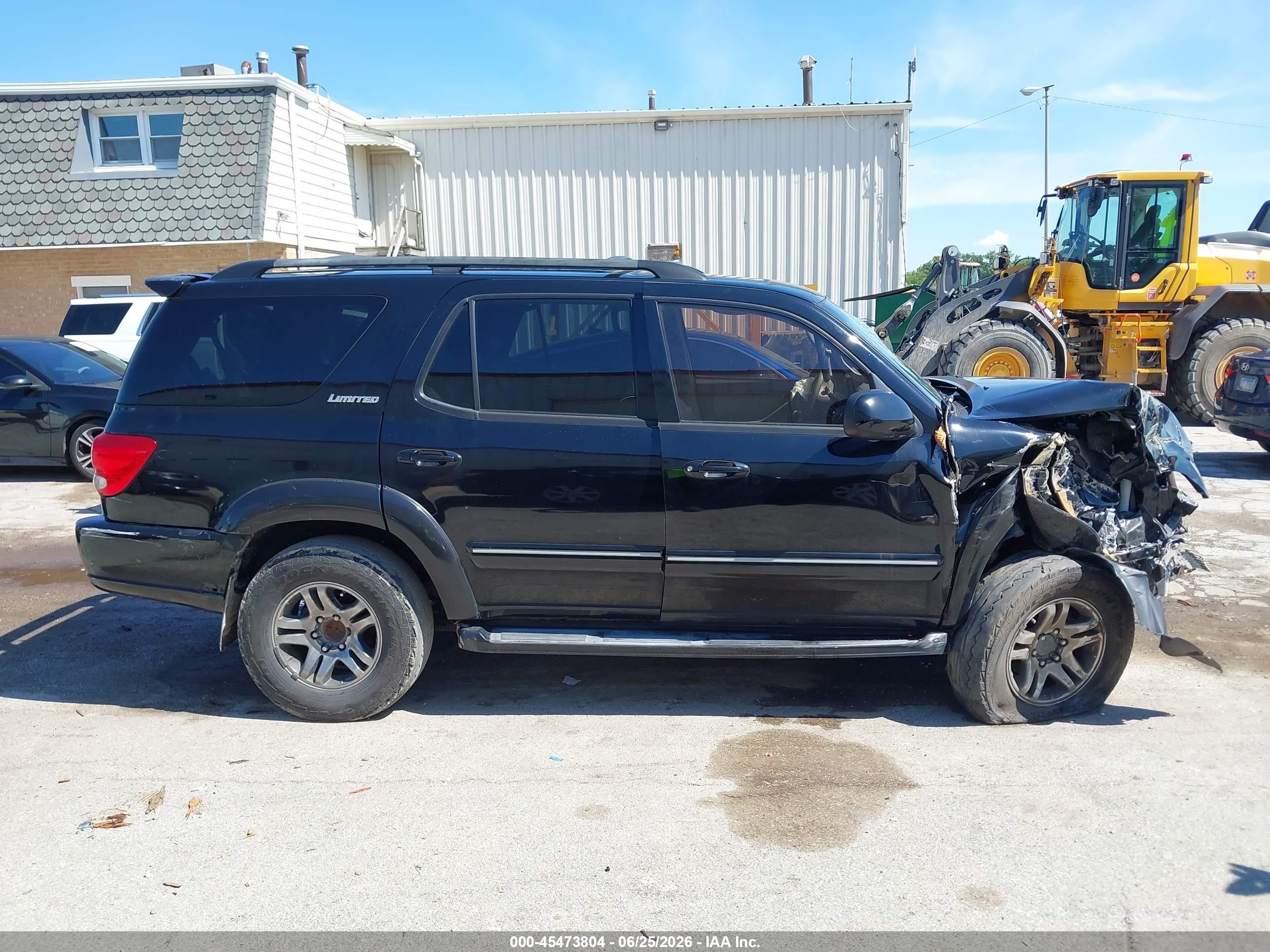 2006 Toyota Sequoia Limited V8 Black vin: 5TDBT48A16S265729
