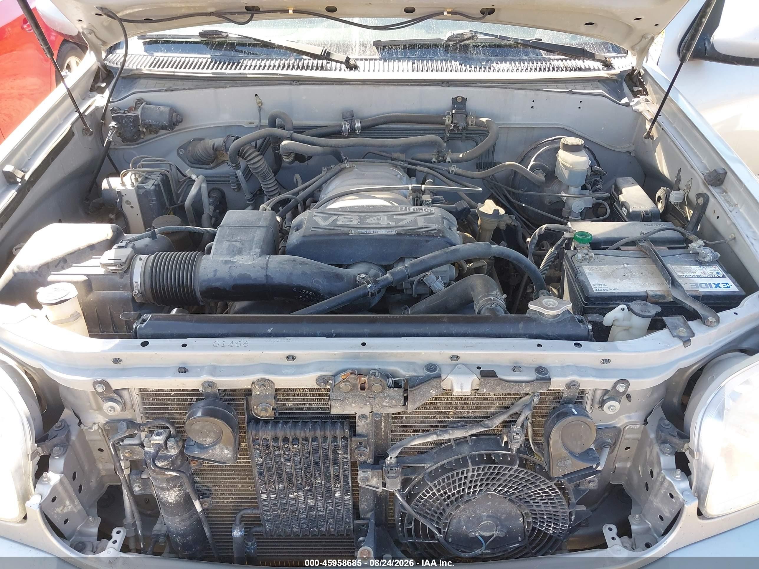 2001 Toyota Sequoia Limited V8 Silver vin: 5TDBT48A21S038512